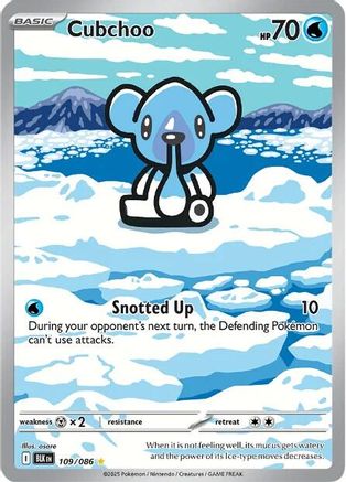 Image of Cubchoo 109/086  - Holofoil SV Black Bolt - Illustration Rare
