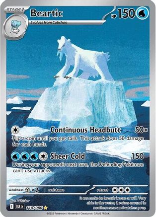 Image of Beartic 110/086  - Holofoil SV Black Bolt - Illustration Rare