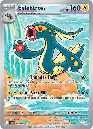 Image of Eelektross 115/086  - Holofoil SV Black Bolt - Illustration Rare