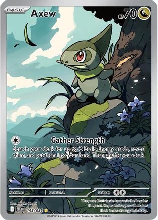 Image of Axew 145/086  - Holofoil SV Black Bolt - Illustration Rare