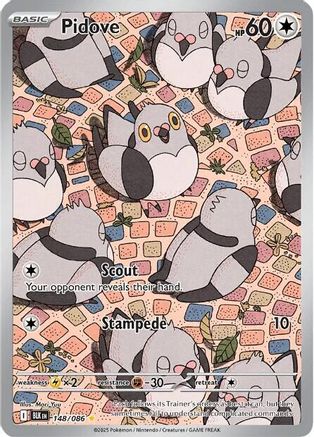 Image of Pidove 148/086  - Holofoil SV Black Bolt - Illustration Rare