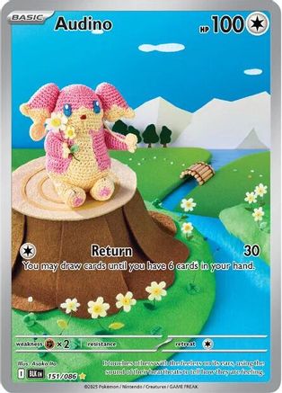 Image of Audino 151/086  - Holofoil SV Black Bolt - Illustration Rare