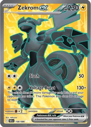 Image of Zekrom ex 158/086  - Holofoil SV Black Bolt - Secret Rare