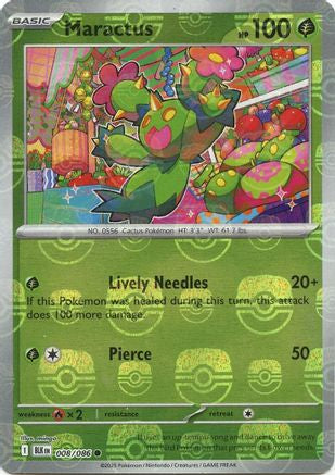 Image of Maractus (Master Ball Pattern) 008/086  - Holofoil SV Black Bolt - Common