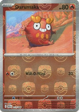 Image of Darumaka (Master Ball Pattern) 013/086  - Holofoil SV Black Bolt - Common