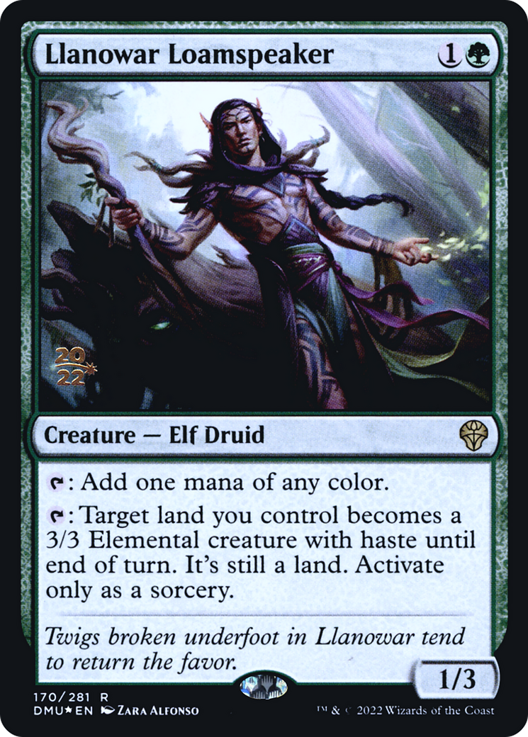 Image of Llanowar Loamspeaker (PRE-170) - Dominaria United Promos Foil
