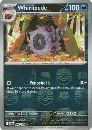 Image of Whirlipede (Master Ball Pattern) 055/086  - Holofoil SV Black Bolt - Common
