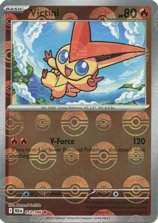 Image of Victini (Poke Ball Pattern) 012/086  - Holofoil SV Black Bolt - Rare