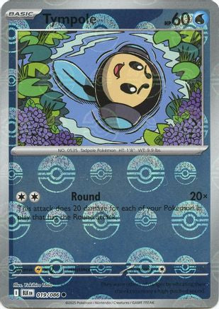 Image of Tympole (Poke Ball Pattern) 019/086  - Holofoil SV Black Bolt - Common