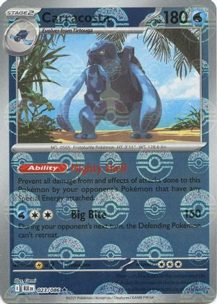 Image of Carracosta (Poke Ball Pattern) 023/086  - Holofoil SV Black Bolt - Rare