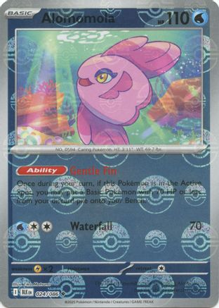 Image of Alomomola (Poke Ball Pattern) 024/086  - Holofoil SV Black Bolt - Uncommon