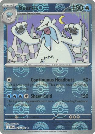 Image of Beartic (Poke Ball Pattern) 026/086  - Holofoil SV Black Bolt - Rare
