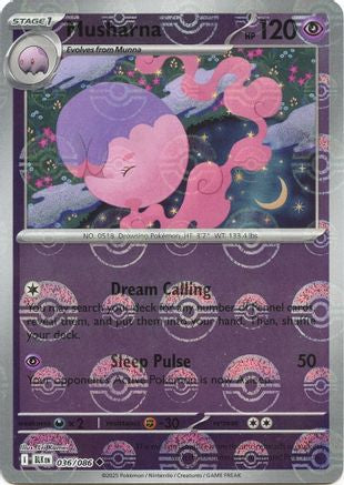 Image of Musharna (Poke Ball Pattern) 036/086  - Holofoil SV Black Bolt - Uncommon