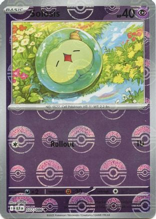 Image of Solosis (Poke Ball Pattern) 037/086  - Holofoil SV Black Bolt - Common