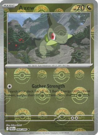 Image of Axew (Poke Ball Pattern) 068/086  - Holofoil SV Black Bolt - Common