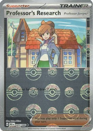 Image of Professor's Research (Poke Ball Pattern) 085  - Holofoil SV Black Bolt - Uncommon