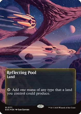 Image of Reflecting Pool (0171) (Borderless) (Galaxy Foil) (EOS-171) - Edge of Eternities: Stellar Sights Foil