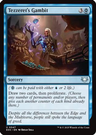 Image of Tezzeret's Gambit (EOC-047) - Commander: Edge of Eternities