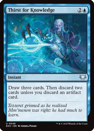 Image of Thirst for Knowledge (EOC-048) - Commander: Edge of Eternities