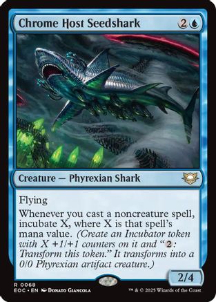 Image of Chrome Host Seedshark (EOC-068) - Commander: Edge of Eternities