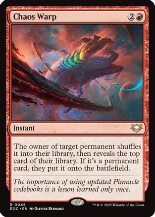 Image of Chaos Warp (EOC-049) - Commander: Edge of Eternities