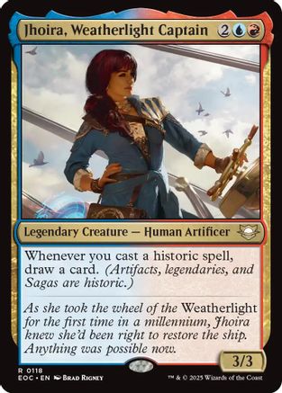 Image of Jhoira, Weatherlight Captain (EOC-118) - Commander: Edge of Eternities