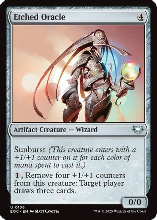 Image of Etched Oracle (EOC-136) - Commander: Edge of Eternities