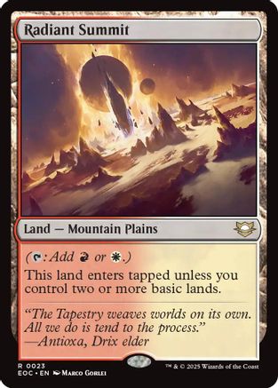 Image of Radiant Summit (EOC-023) - Commander: Edge of Eternities