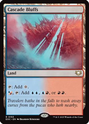 Image of Cascade Bluffs (EOC-153) - Commander: Edge of Eternities