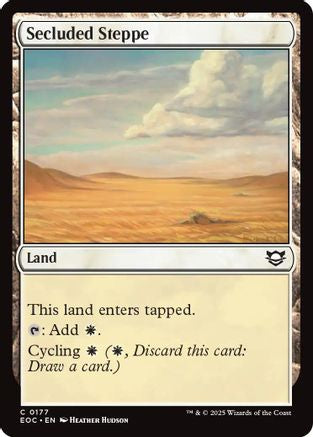 Image of Secluded Steppe (EOC-177) - Commander: Edge of Eternities