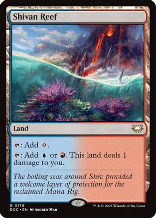 Image of Shivan Reef (EOC-179) - Commander: Edge of Eternities