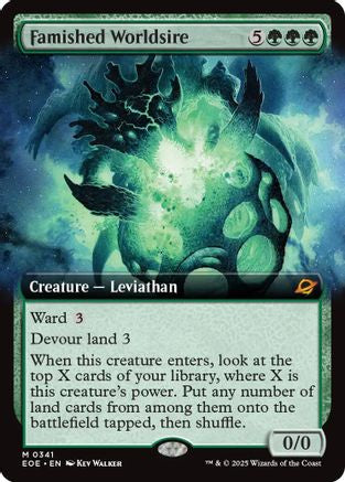 Image of Famished Worldsire (Extended Art) (EOE-341) - Edge of Eternities Foil