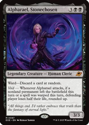 Image of Alpharael, Stonechosen (EOE-087) - Edge of Eternities Foil