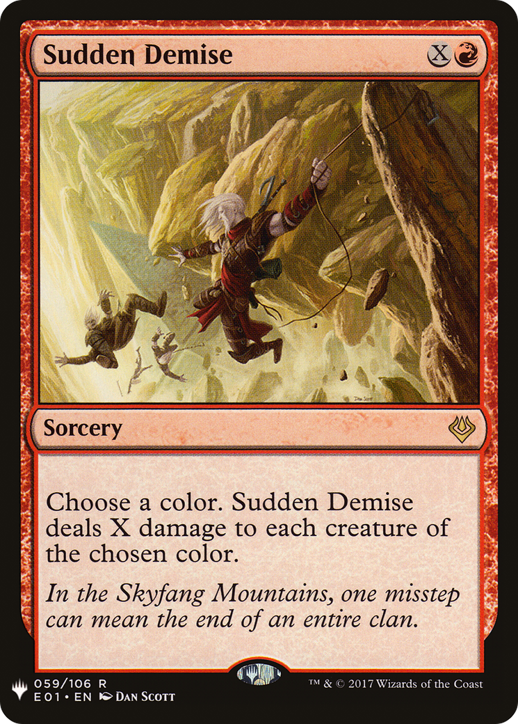 Image of Sudden Demise (LIST-059/106) - The List