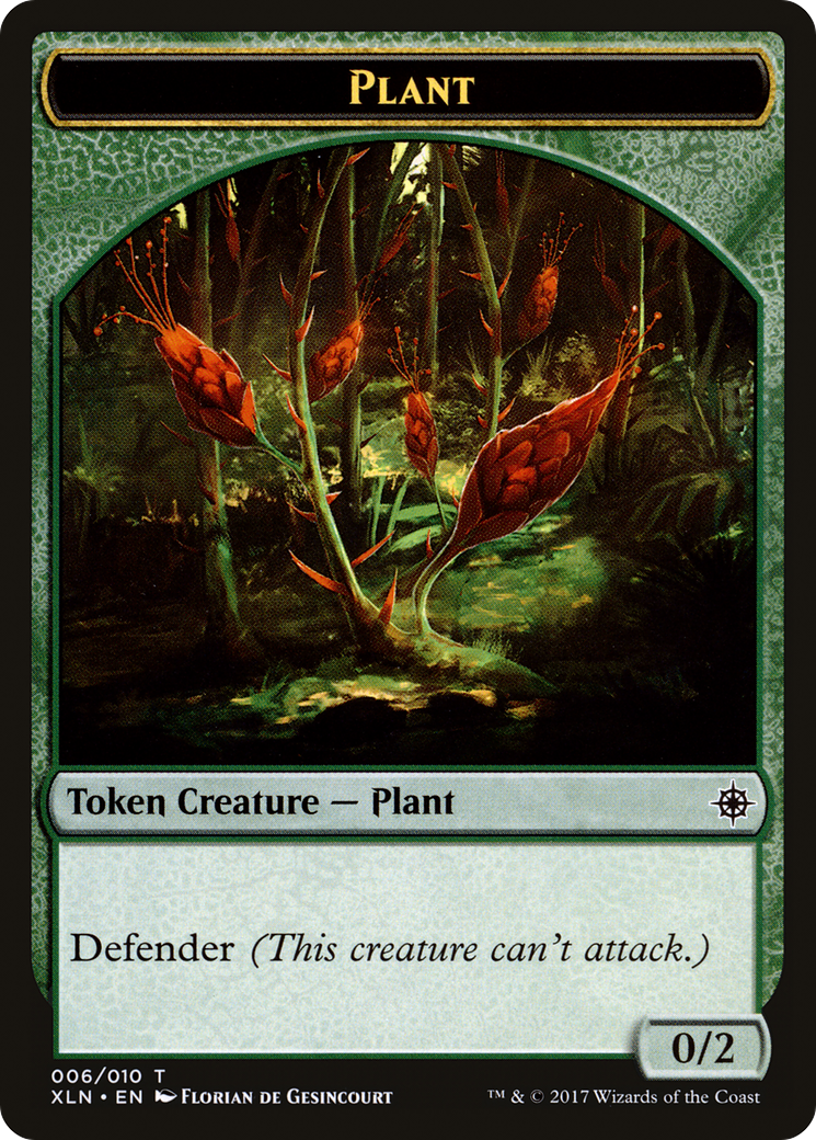 Image of Plant Token (XLN-006) - Ixalan Tokens Foil