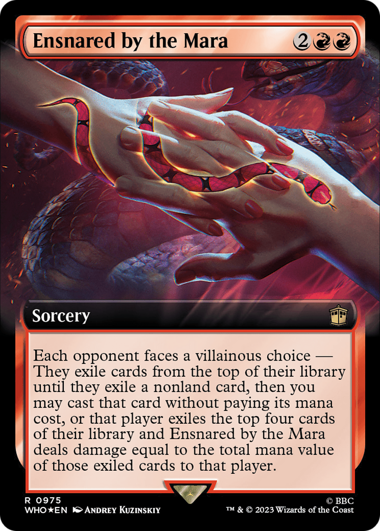 Image of Ensnared by the Mara (Extended Art) (Surge Foil) (WHO-975) - Doctor Who: (Extended Art) Foil