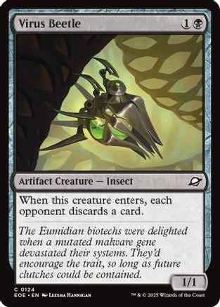 Image of Virus Beetle (EOE-124) - Edge of Eternities Foil