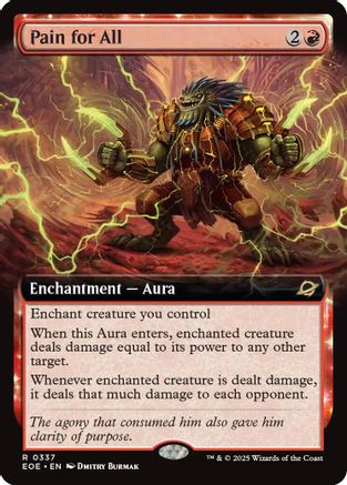 Image of Pain for All (Extended Art) (EOE-337) - Edge of Eternities Foil