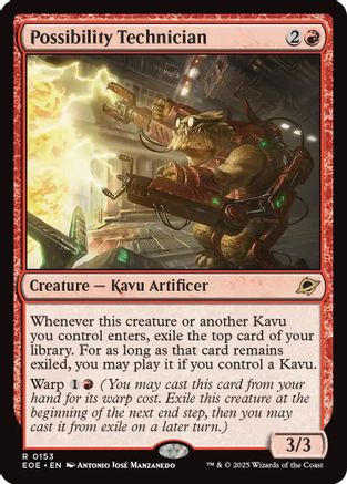 Image of Possibility Technician (EOE-153) - Edge of Eternities Foil
