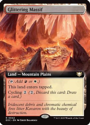 Image of Glittering Massif (Extended Art) (EOC-042) - Commander: Edge of Eternities