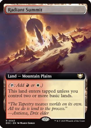 Image of Radiant Summit (Extended Art) (EOC-043) - Commander: Edge of Eternities