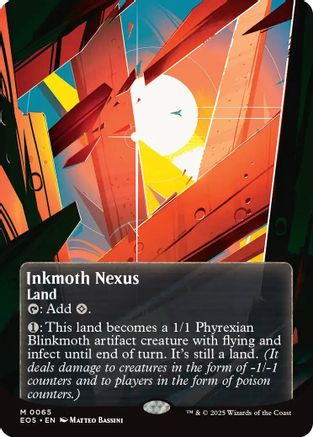Image of Inkmoth Nexus (0065) (Borderless) (EOS-065) - Edge of Eternities: Stellar Sights
