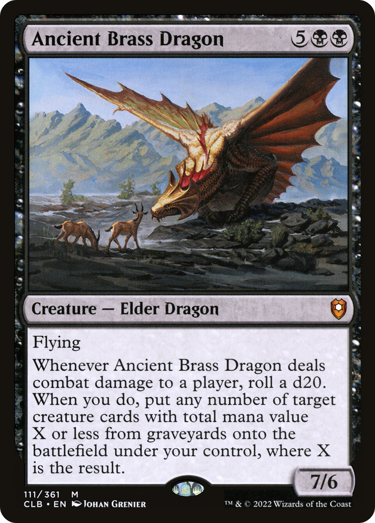 Image of Ancient Brass Dragon (CLB-111) - Commander Legends: Battle for Baldur's Gate