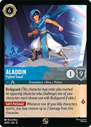 Image of Aladdin - Vigilant Guard (29) - Disney Lorcana Promo Cards Cold Foil