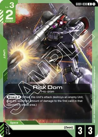 Image of Rick Dom (GD01-030) - Newtype Rising