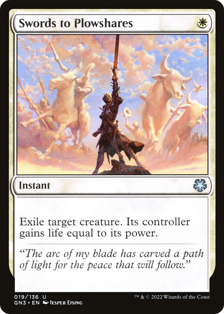 Image of Swords to Plowshares (GN3-019) - Game Night: Free-for-All