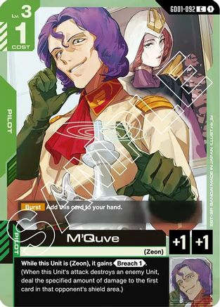 Image of M'Quve (GD01-092) - Newtype Rising