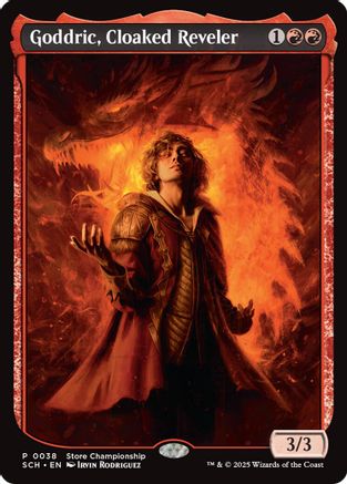 Image of Goddric, Cloaked Reveler (GAME-038) - Game Day & Store Championship Promos Foil