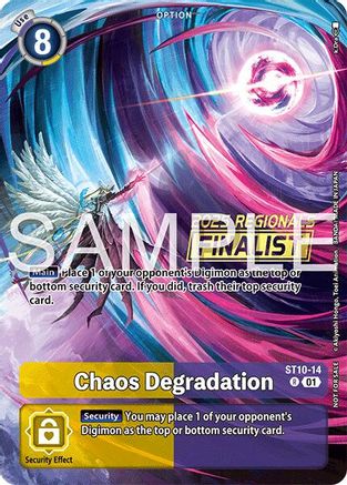 Image of Chaos Degradation (Regionals 25-26 Season 2 Finalist) (ST10-14) - Starter Deck 10: Parallel World Tactician Foil