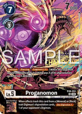 Image of Proganomon (Regionals 25-26 Season 2 Champion) (EX8-051) - Chain of Liberation Foil